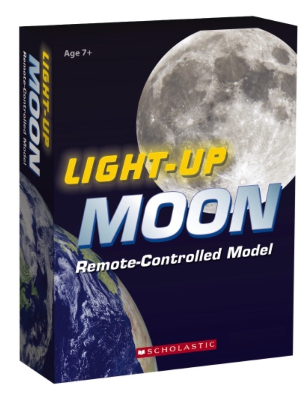 Scholastic Navy and White Light-Up Moon Kit Box Artwork
